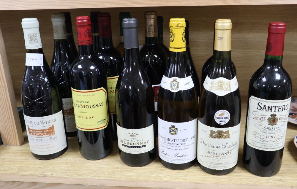 Fifteen bottles of assorted wines including two Chateau Lynch-Moasses, 2006